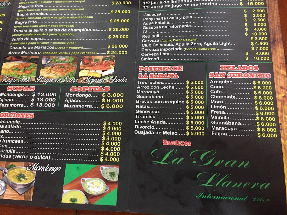 Menu La Llanerita-1